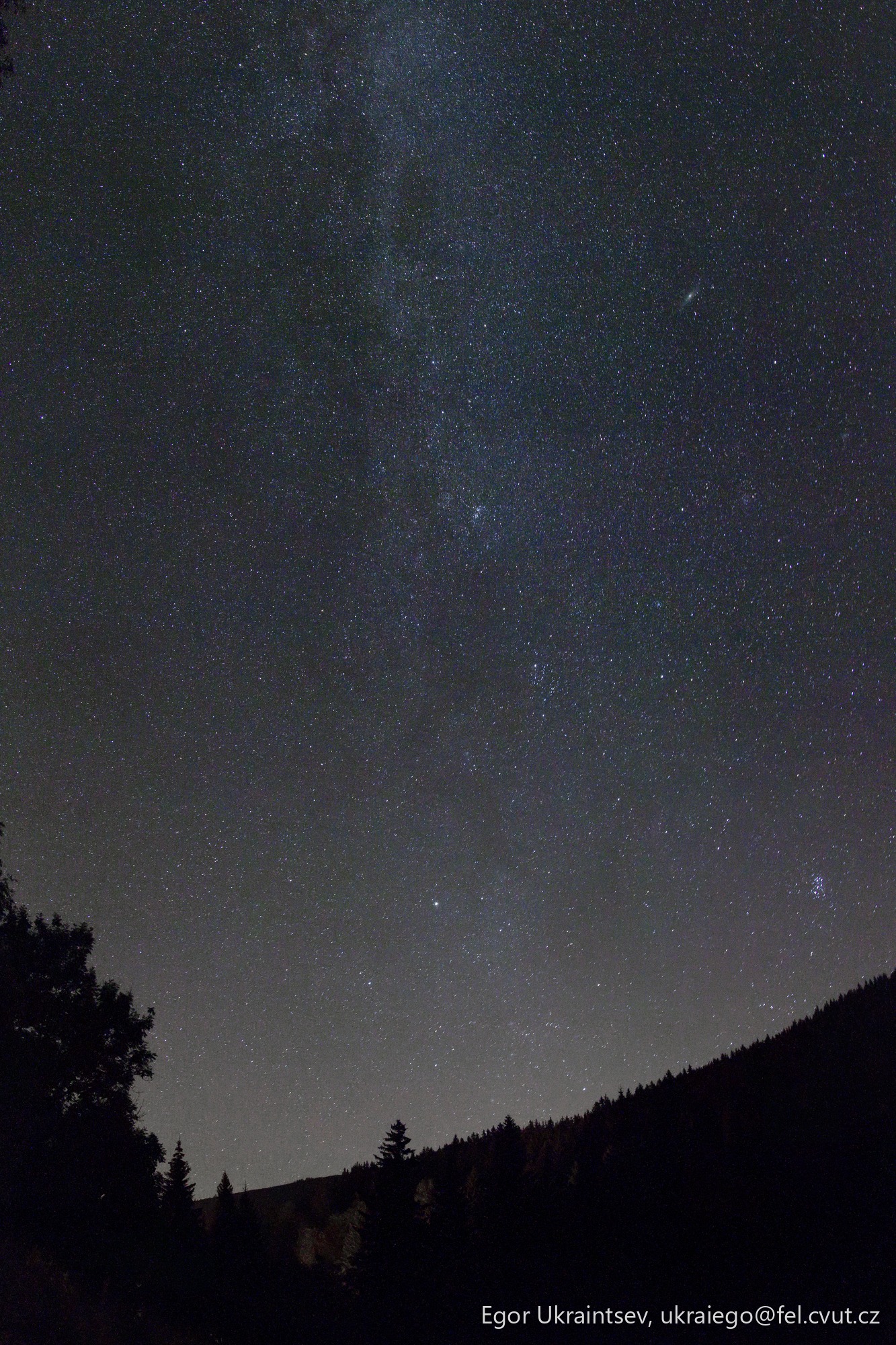 Night sky with the milky