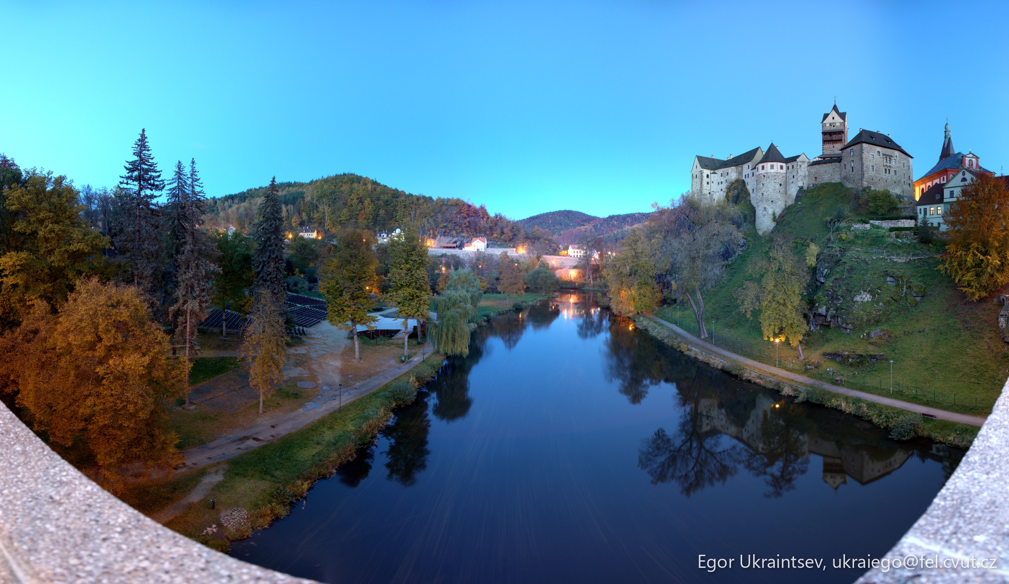 River with a castle