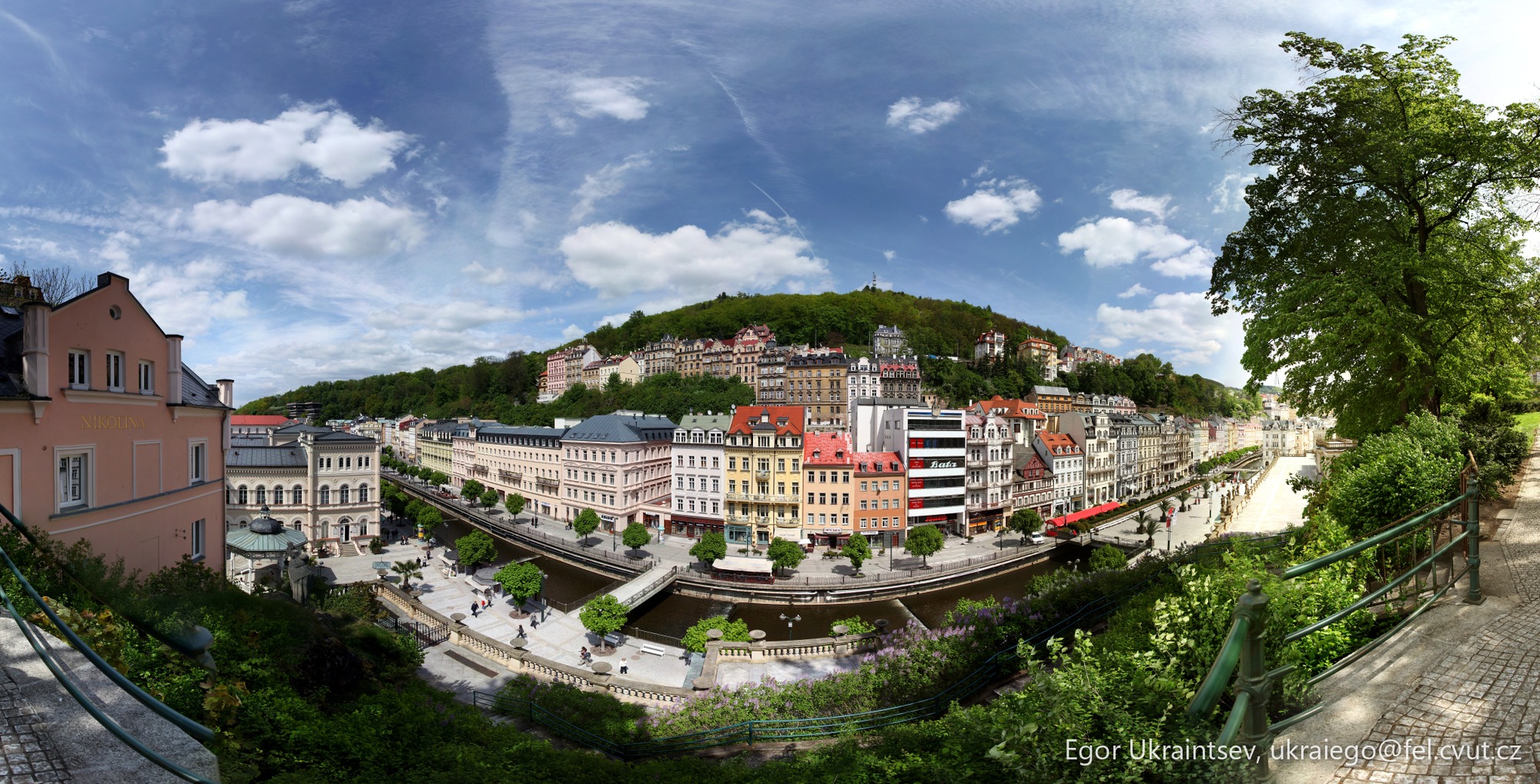 City with buildings and trees