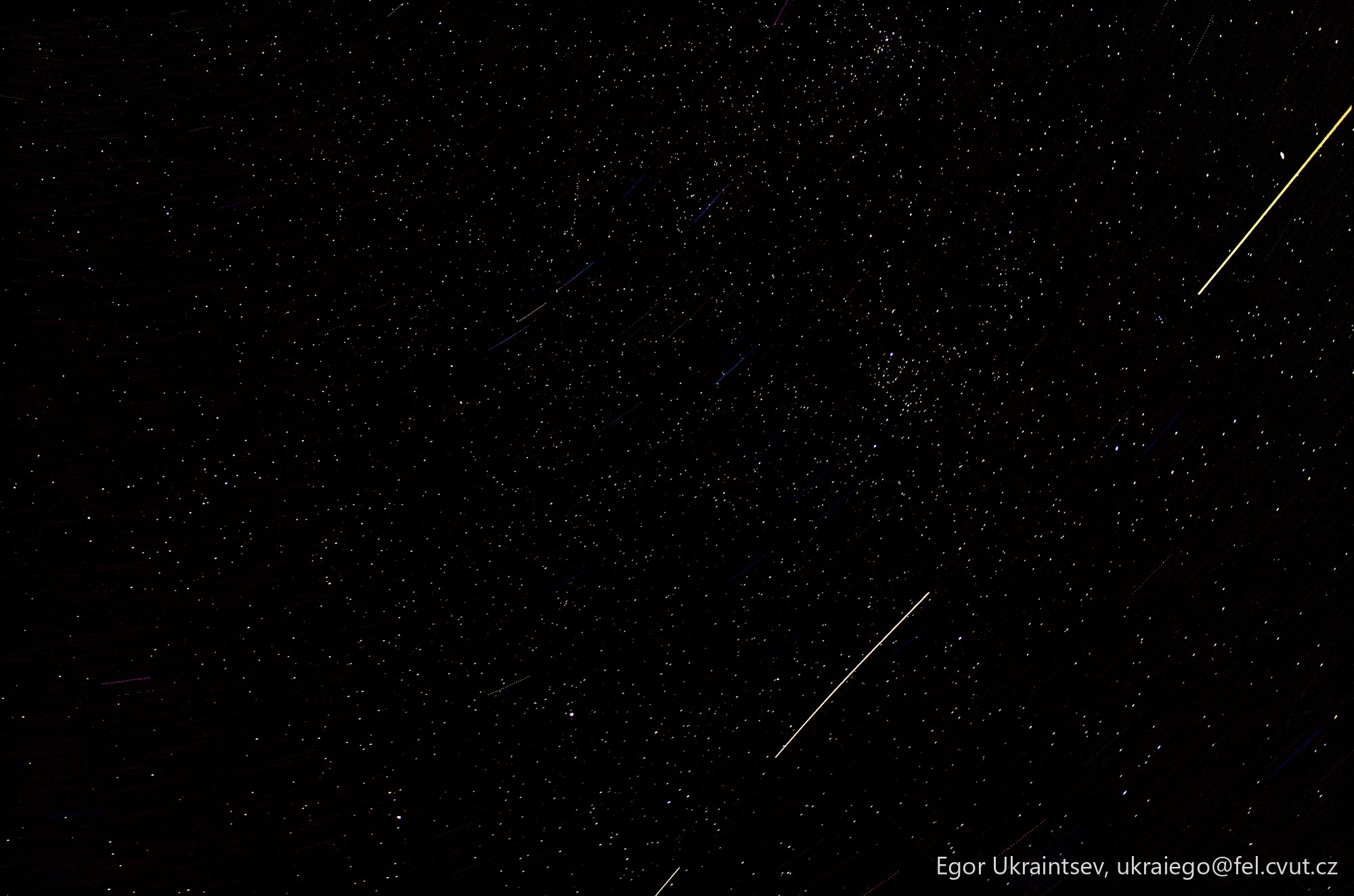 Stars in the night sky · Perseidy