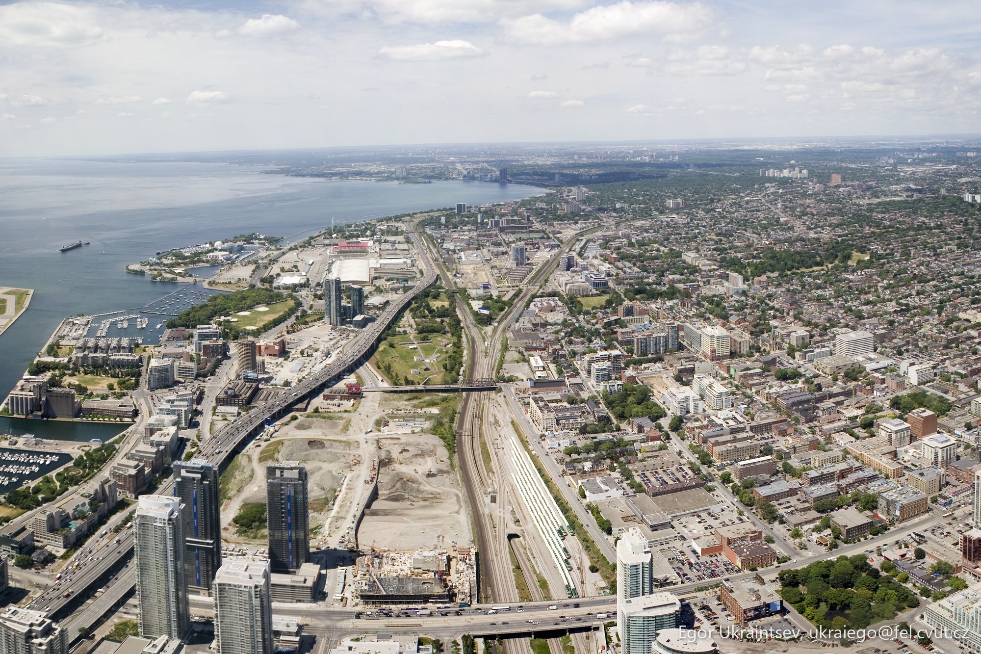 Aerial view of a city