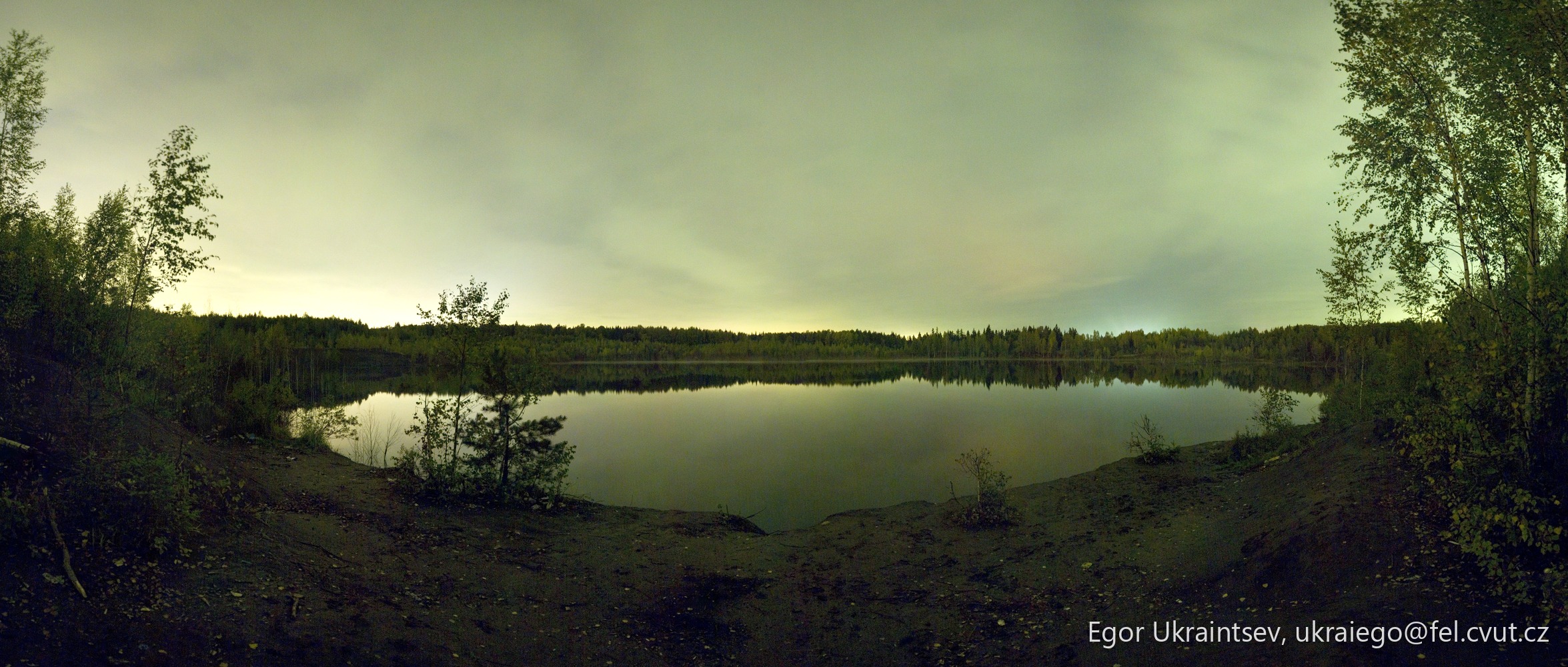 Lake at night