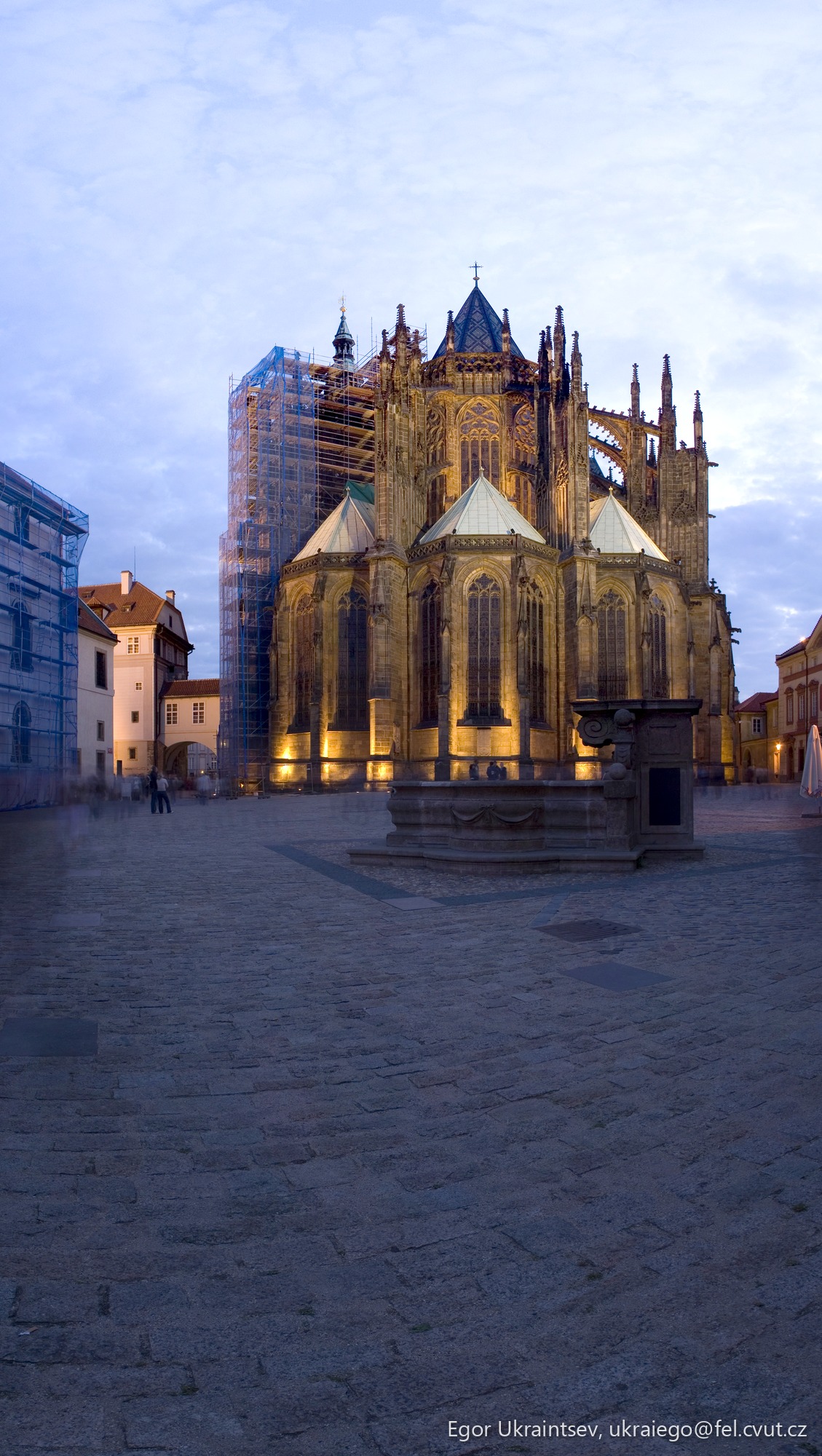 Church in the middle of a city