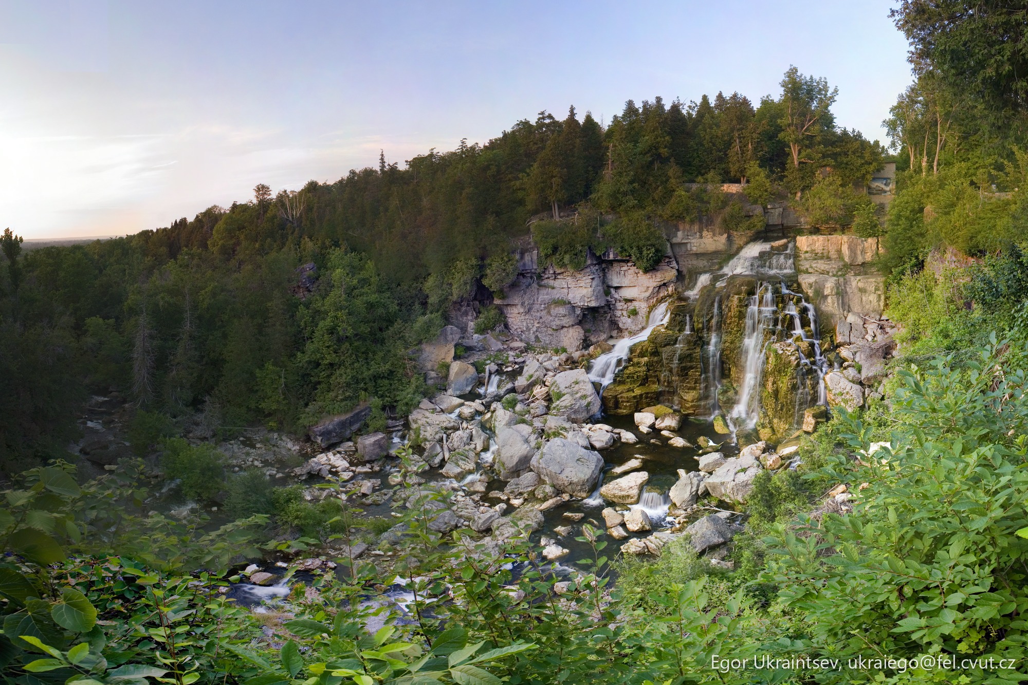 Waterfall in a forest