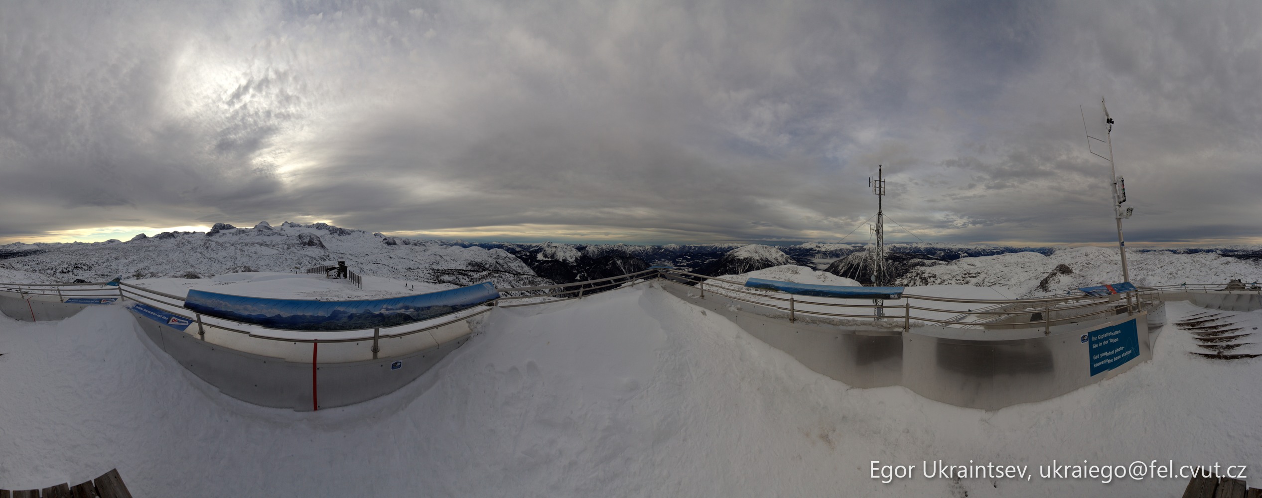 Snowboard on a snowy mountain