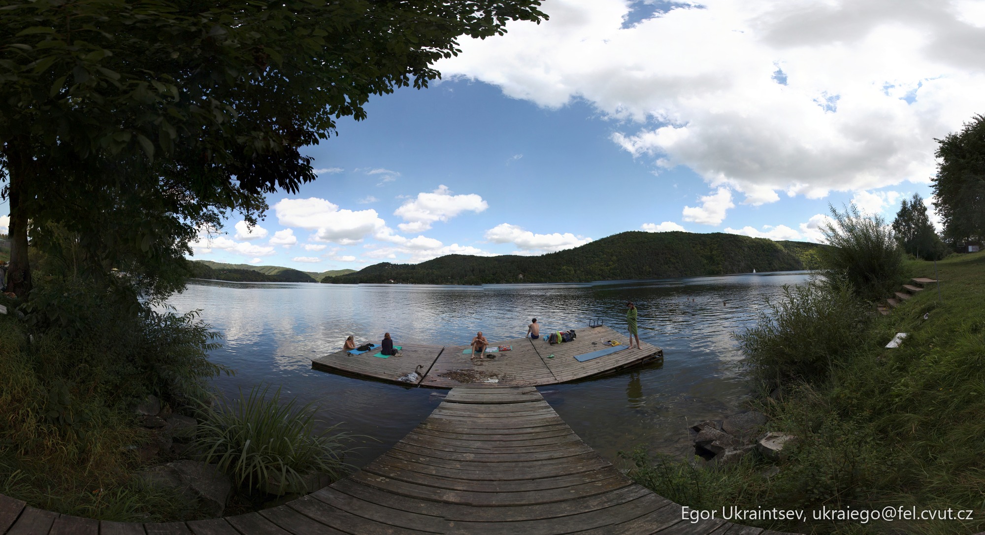 People on a dock