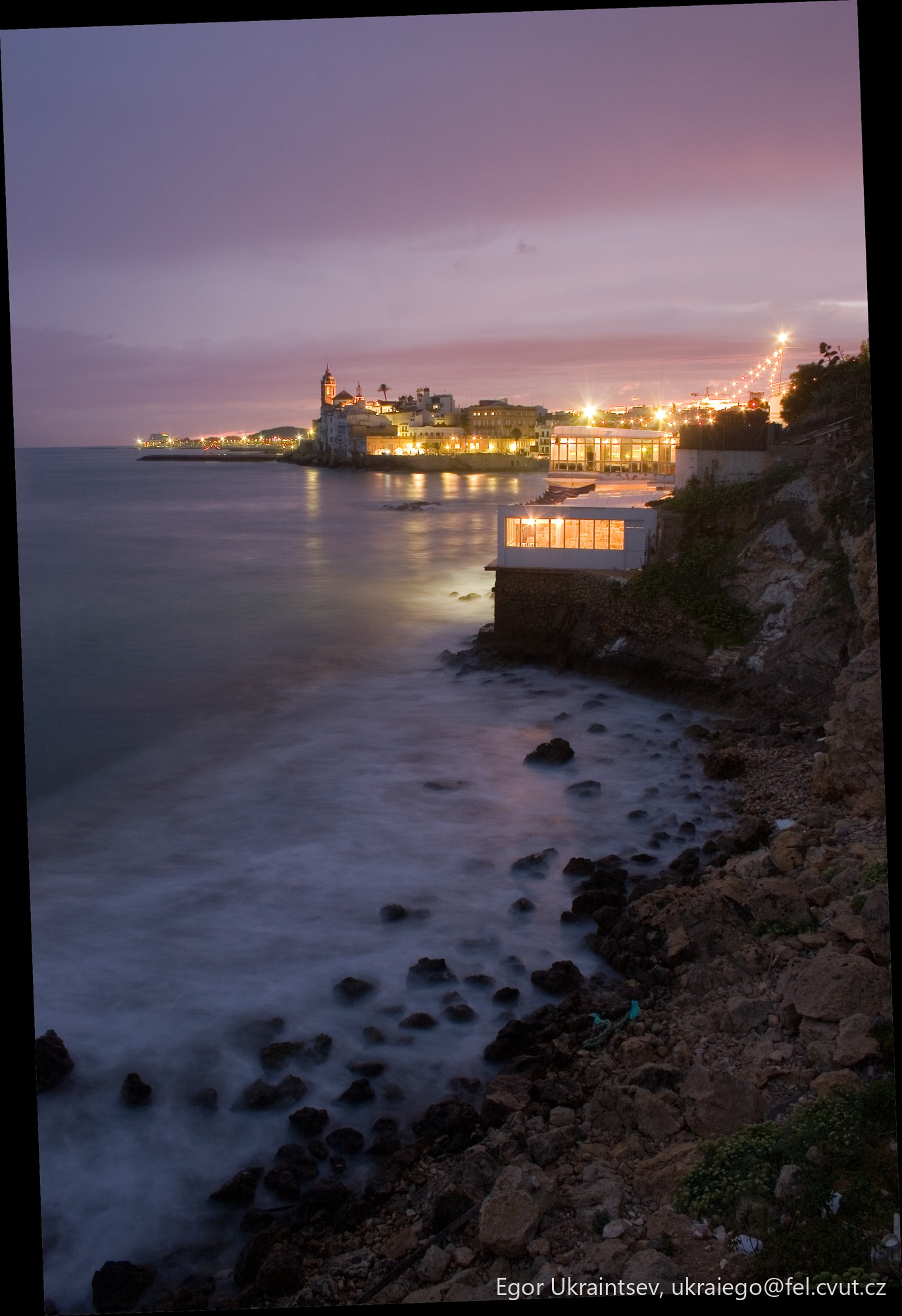 Beach at night