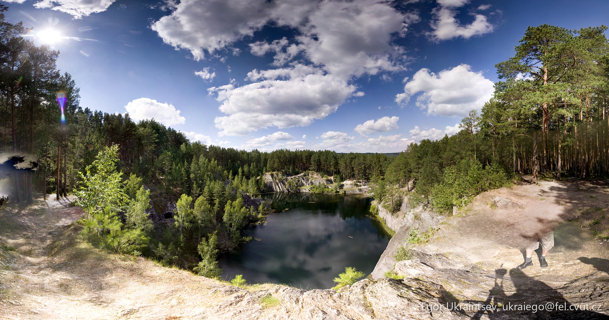 Lake surrounded by trees