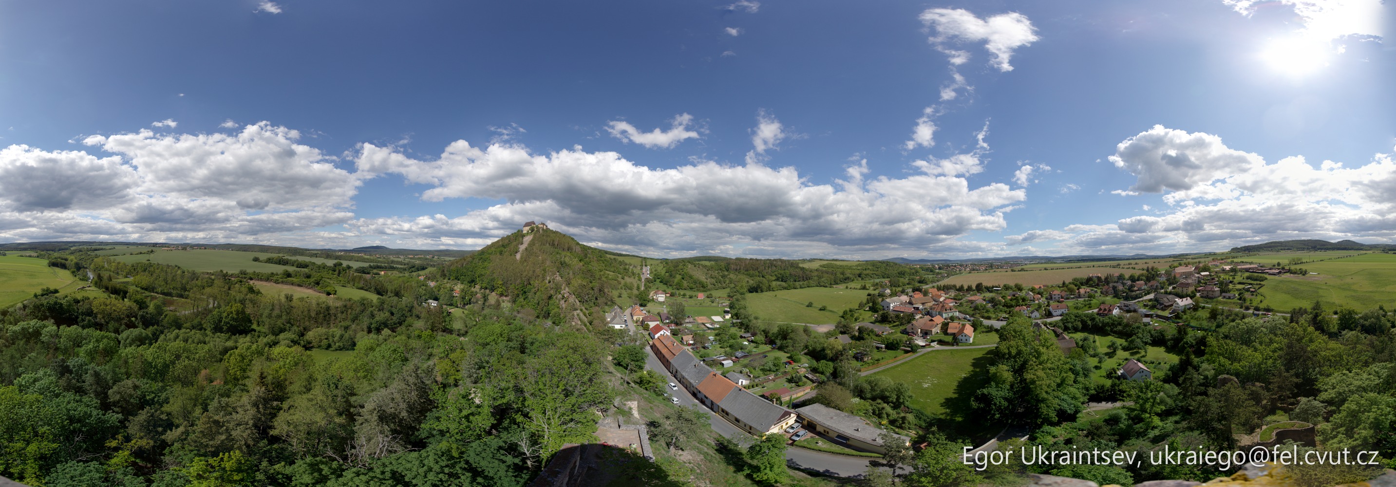View from the top of a hill · Zebrak