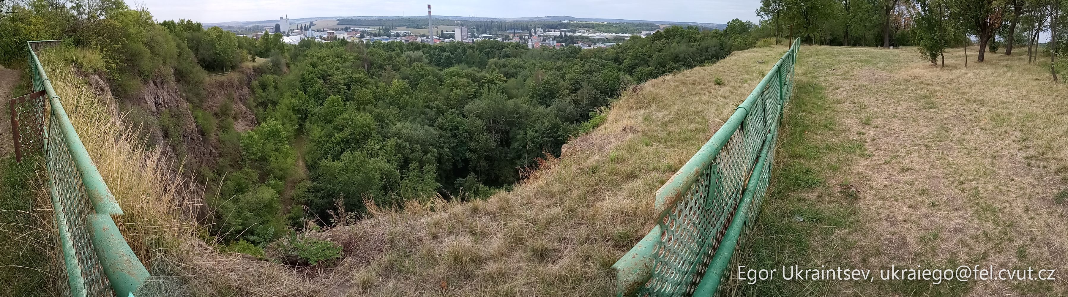 Green fence on a hill · P010 Phone 2019 08