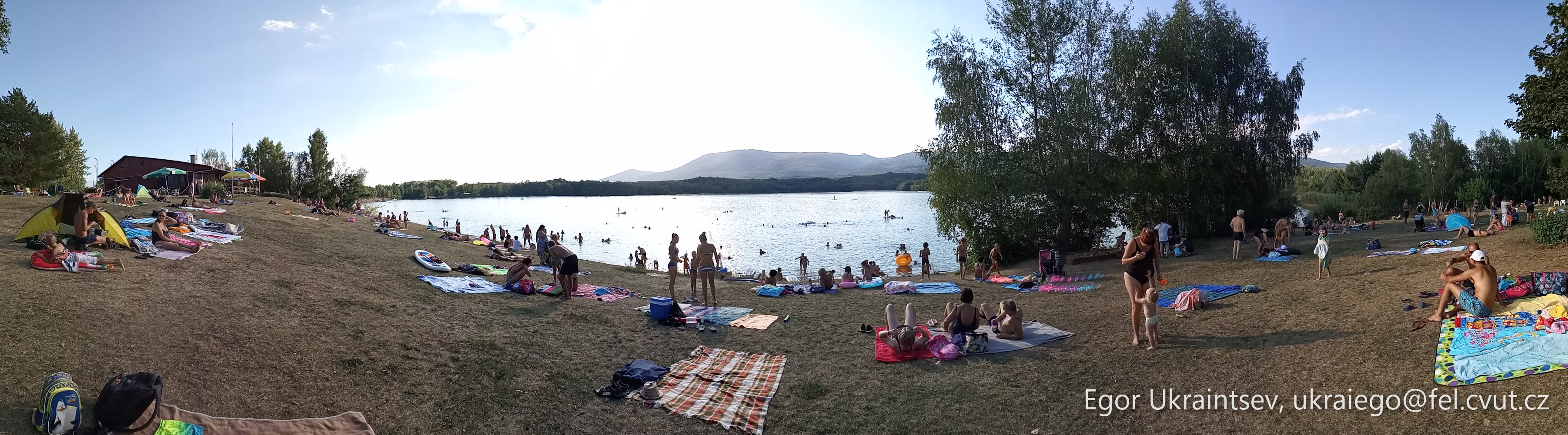 People enjoying at the lake · P043 Phone 2020 08
