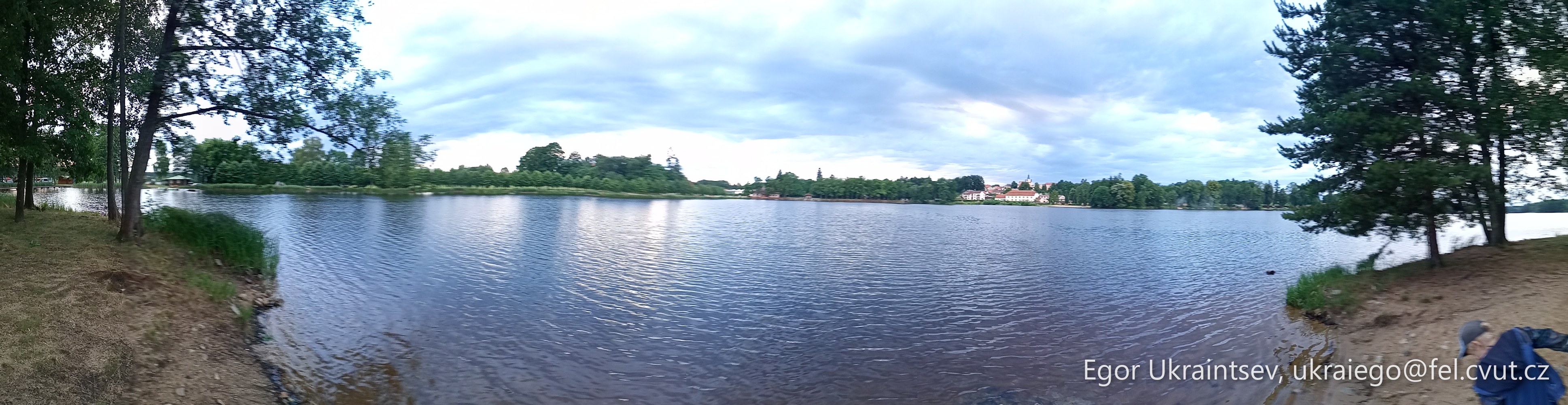Lake with trees and clouds · P059 Phone 2021 06