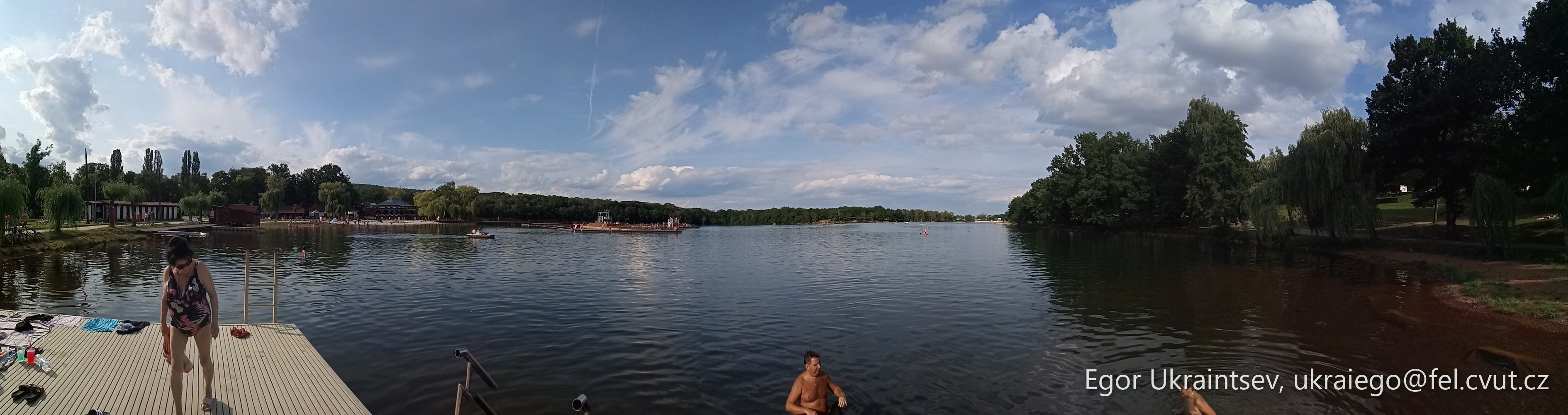Lake with people on it · P060 Phone 2021 08